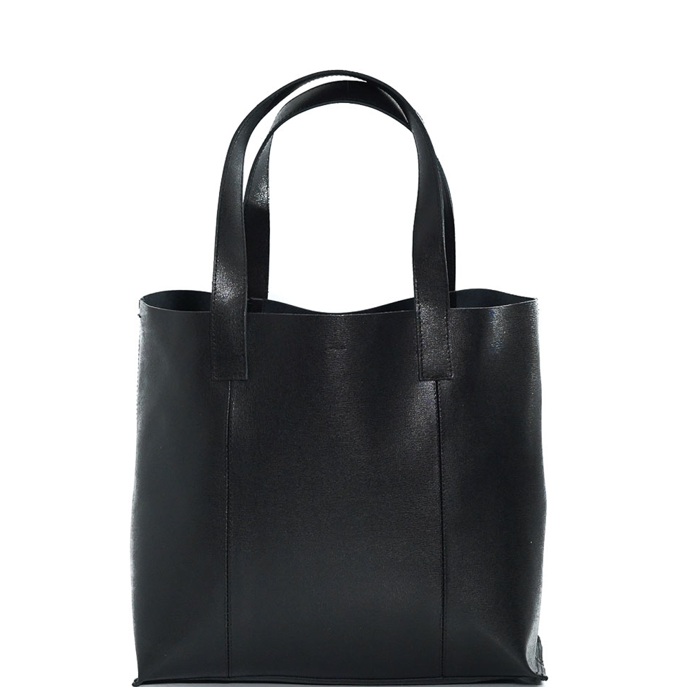 Дамска чанта от естествена италианска кожа модел ESTER nero sq